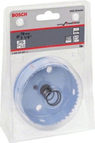 Коронка биметаллическая BOSCH SHEET-METAL 79 ММ [2608584807]