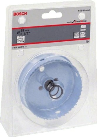 Коронка биметаллическая BOSCH SHEET-METAL 89 ММ [2608584810]