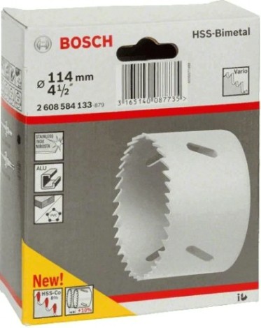 Коронка биметаллическая BOSCH STANDARD 114 ММ [2608584133]