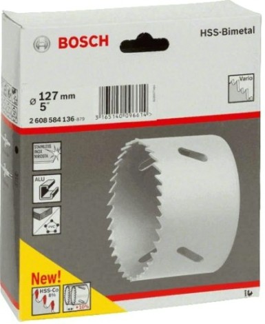 Коронка биметаллическая BOSCH STANDARD 127 ММ [2608584136]