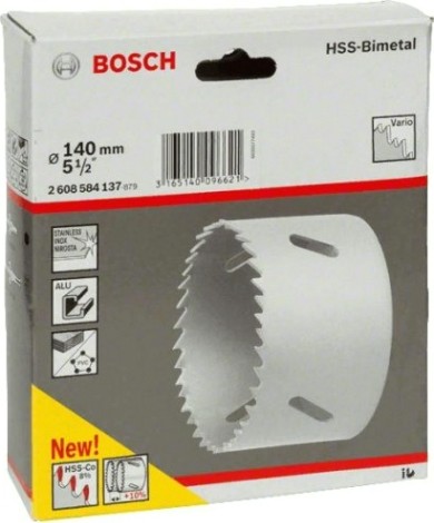Коронка биметаллическая BOSCH STANDARD 140 ММ [2608584137]