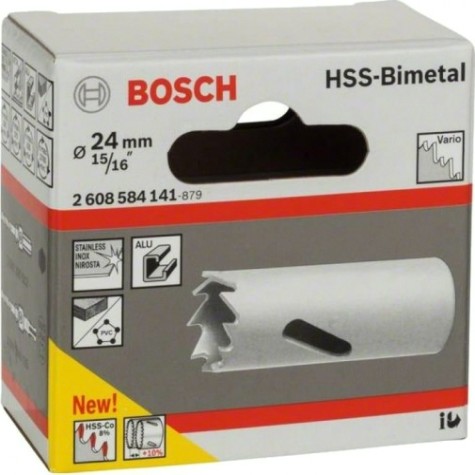 Коронка биметаллическая BOSCH STANDARD 24 ММ [2608584141]