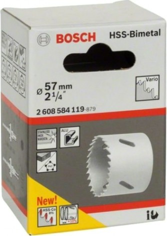 Коронка биметаллическая BOSCH STANDARD 57 ММ [2608584119]