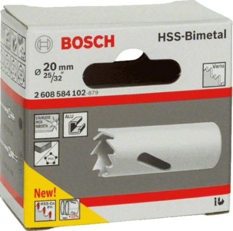Коронка биметаллическая BOSCH STANDARD CO8% 20 ММ [2608584102]