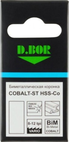 Коронка биметаллическая D.BOR COBALT-ST 20 мм (m42) мелкий зуб [D-HS-BIM-ST-38-020]