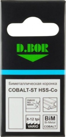 Коронка биметаллическая D.BOR COBALT-ST 27 мм (m42) мелкий зуб [D-HS-BIM-ST-38-027]