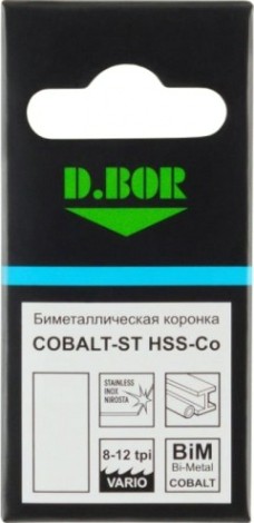 Коронка биметаллическая D.BOR COBALT-ST 29 мм (m42) мелкий зуб [D-HS-BIM-ST-38-029]