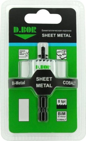 Коронка биметаллическая D.BOR SHEET METAL 22 мм [D-HS-BIM-SM-20-022]