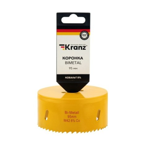 Коронка биметаллическая Kranz 95 мм Bimetal [KR-92-0242]