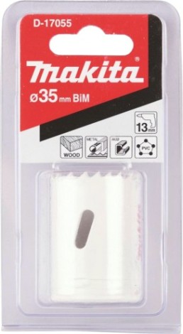 Коронка биметаллическая MAKITA D-17055 35мм Коронка биметаллическая MAKITA D-17055 35мм