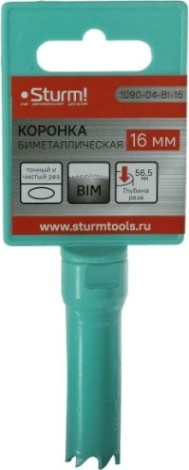 Коронка биметаллическая Sturm 1090-04-BI-16 Коронка биметаллическая Sturm 1090-04-BI-16