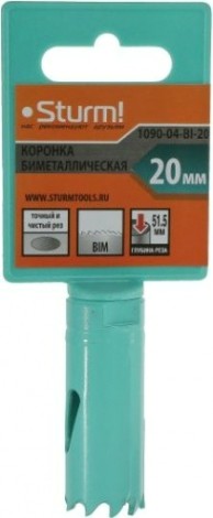Коронка биметаллическая Sturm 1090-04-BI-20 Коронка биметаллическая Sturm 1090-04-BI-20