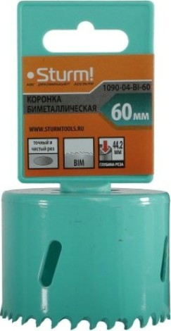 Коронка биметаллическая Sturm 1090-04-BI-60 Коронка биметаллическая Sturm 1090-04-BI-60