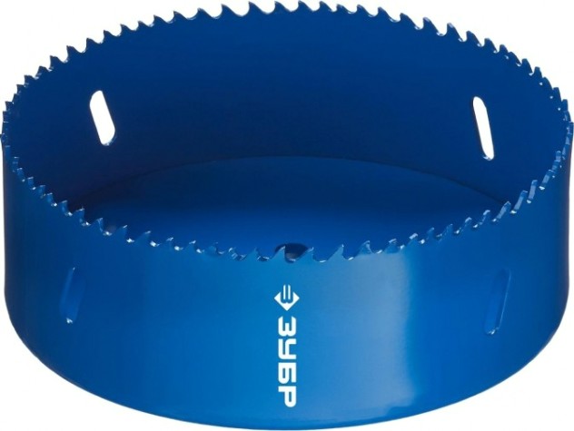 Коронка биметаллическая ЗУБР ЭКСПЕРТ 121 мм, быстрорежущая сталь [29531-121_z01]