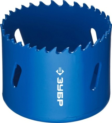 Коронка биметаллическая ЗУБР ЭКСПЕРТ 57 мм, быстрорежущая сталь [29531-057_z01]