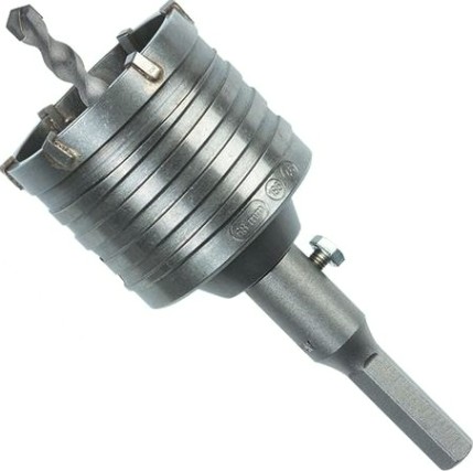 Коронка буровая SDS-plus HELLER по кирпичу 68 мм. в сборе с шестригранным хвостовиком [TD23341]