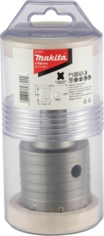 Коронка буровая SDS-plus MAKITA D-74011 в сборе 68х175 мм, m22 (центр. сверло, адаптер)