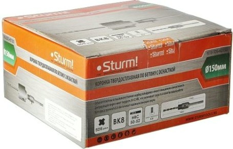 Коронка буровая SDS-plus Sturm 9018-SDS-HD150 кольцевая 150 мм (с центр. cверлом, хвостовик)