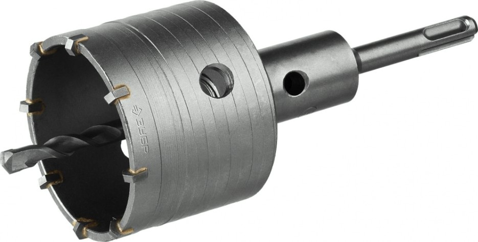 Коронка буровая SDS-plus ЗУБР ПРОФЕССИОНАЛ хвостовик, в сборе, 73 мм [2918-73_z01]