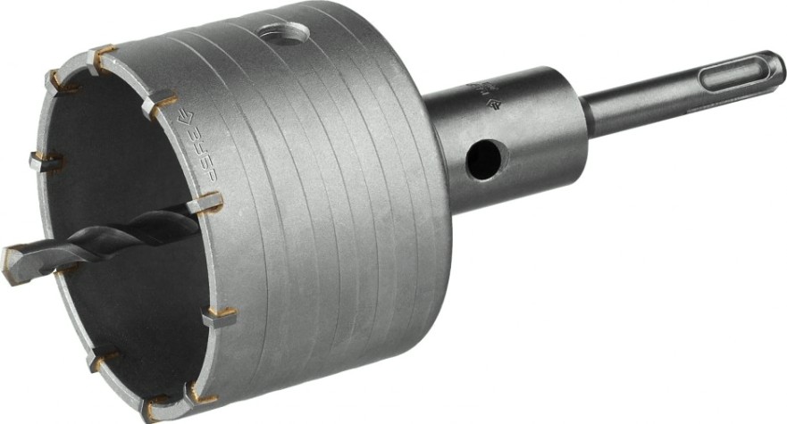 Коронка буровая SDS-plus ЗУБР ПРОФЕССИОНАЛ хвостовик, в сборе, 80 мм [2918-80_z01]