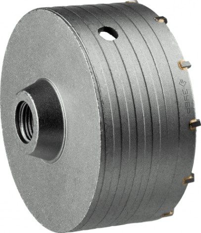 Коронка буровая SDS-plus ЗУБР ПРОФЕССИОНАЛ по бетону без державки, 125 мм, посадка м22 [29180-125]