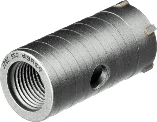 Коронка буровая SDS-plus ЗУБР ПРОФЕССИОНАЛ по бетону без державки, 35 мм, посадка коронки м22 [29180-35]