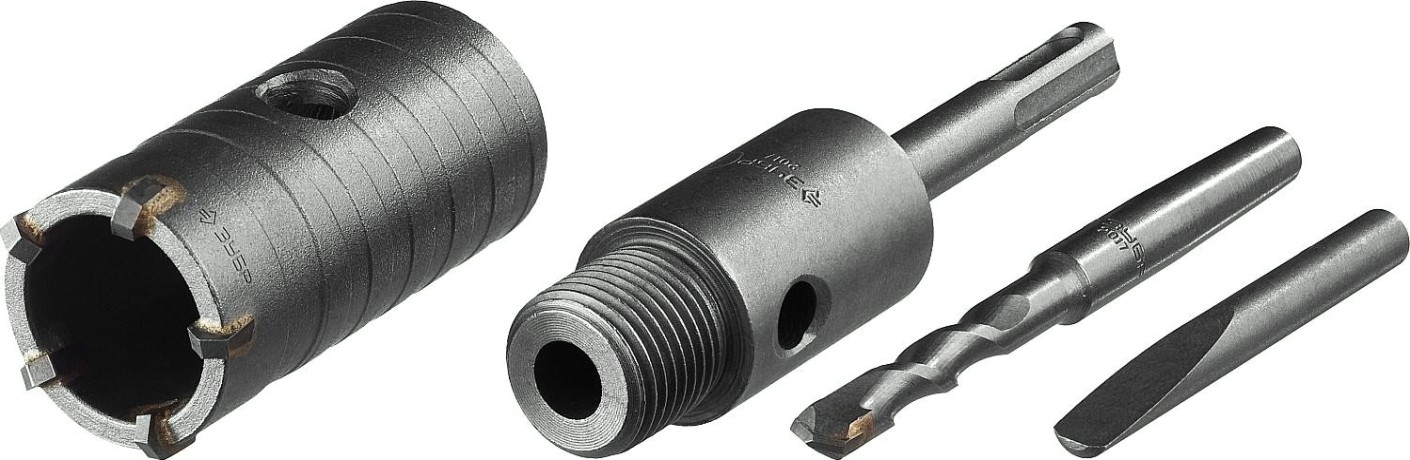 Коронка буровая SDS-plus ЗУБР ПРОФЕССИОНАЛ по бетону с державкой 35 мм [2918-35]