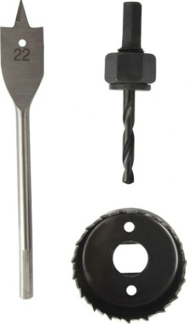 Коронка по дереву ПРАКТИКА 55х20 мм, перовое сверло 22 мм [035-530]