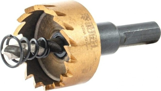 Коронка универсальная Denzel HSS, 29 мм по металлу нитридтитановое покрытие [724107]