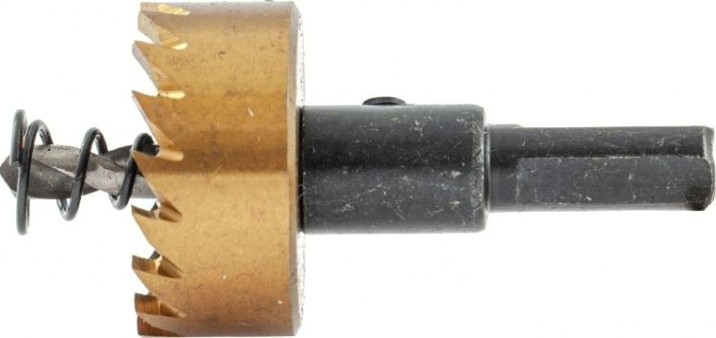 Коронка универсальная Denzel HSS, 30 мм по металлу нитридтитановое покрытие [724108]