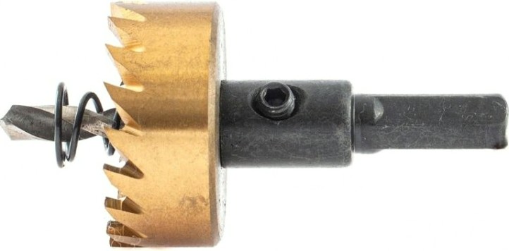 Коронка универсальная Denzel HSS, 32 мм по металлу нитридтитановое покрытие [724109]