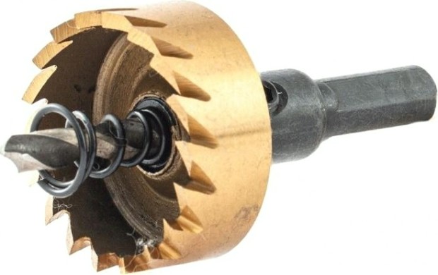 Коронка универсальная Denzel HSS, 32 мм по металлу нитридтитановое покрытие [724109]