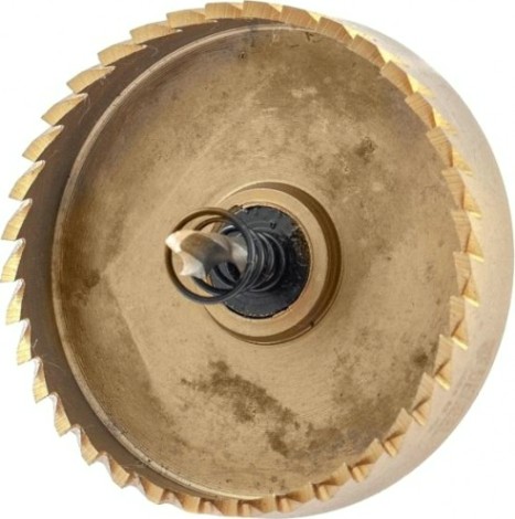 Коронка универсальная Denzel HSS, 65 мм по металлу нитридтитановое покрытие [724121]