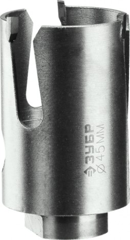 Коронка универсальная ЗУБР ПРОФЕССИОНАЛ проуниверсал 45 мм, с твердосплавными резцами [29514-45]