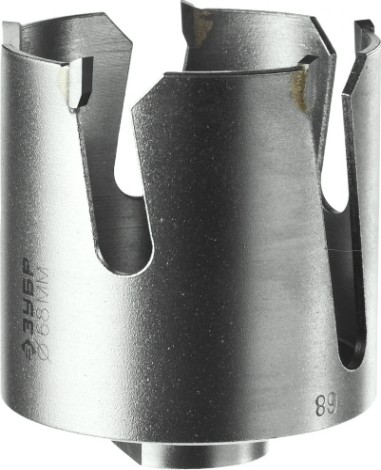 Коронка универсальная ЗУБР ПРОФЕССИОНАЛ проуниверсал 68 мм, с твердосплавными резцами [29514-68]