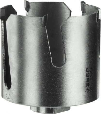 Коронка универсальная ЗУБР ПРОФЕССИОНАЛ проуниверсал 73 мм, с твердосплавными резцами [29514-73]