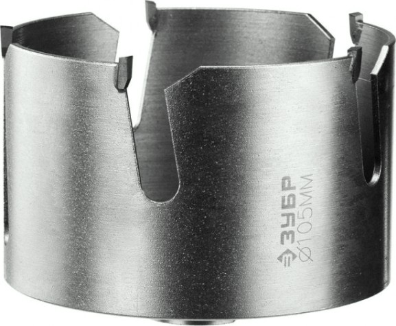 Коронка универсальная ЗУБР "ПРОФИ" "ПРОУНИВЕРСАЛ" c карбид-вольфрамовым нанесением, 105 мм [29514-105]