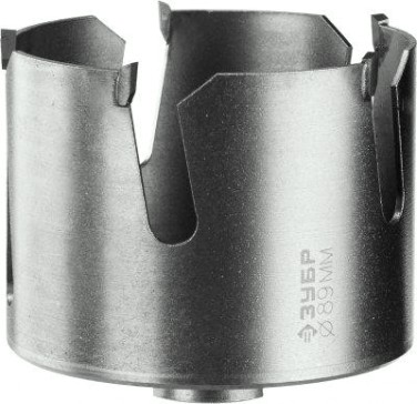 Коронка универсальная ЗУБР "ПРОФИ" "ПРОУНИВЕРСАЛ" c карбид-вольфрамовым нанесением, 89 мм [29514-89]