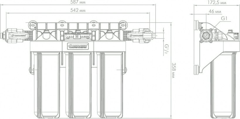 Корпус фильтра ДЖИЛЕКС 1М Т3 9096 [9096]