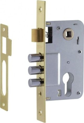 Корпус замка врезного НОРА-М 120 "Золото" [9438]