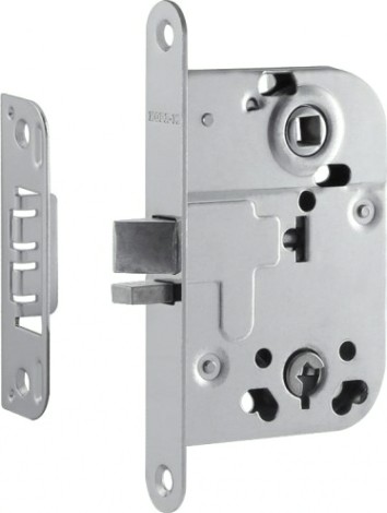 Корпус замка врезного НОРА-М КЗВ-114 сувальдный для финских дверей "Хром" [6617]