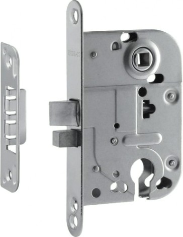 Корпус замка врезного НОРА-М КЗВ-118 для финских дверей "Хром" [7738]