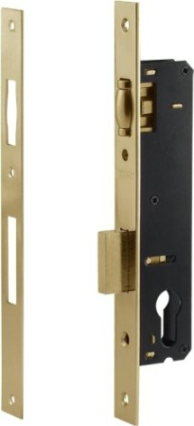 Корпус замка врезного НОРА-М КЗВУ-116 узкопрофильный "Золото" [12672]