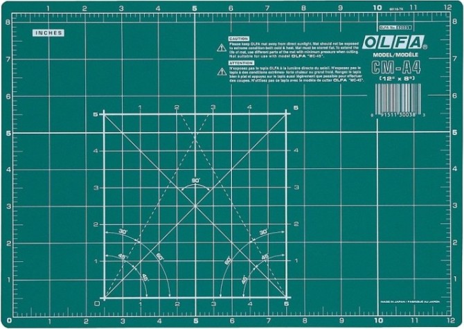 Коврик непрорезаемый Olfa OL-CM-A4 защитный, формат А4