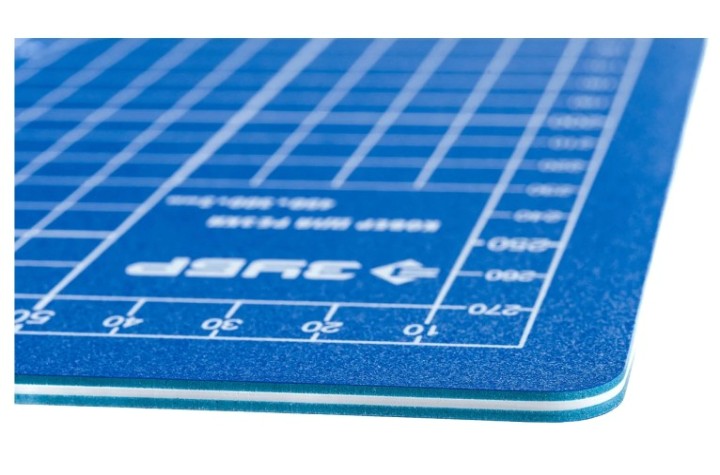 Коврик непрорезаемый ЗУБР ЭКСПЕРТ 3мм, цвет синий, 450х300 мм [09902]