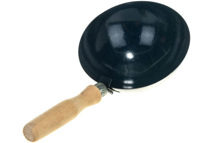 Ковш штукатурный СИБРТЕХ 160 мм стальной строительный, деревянная ручка// [86225]