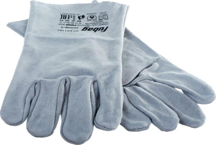 Краги сварщика FUBAG FWGN 9GR без подкладки, серые [641181]