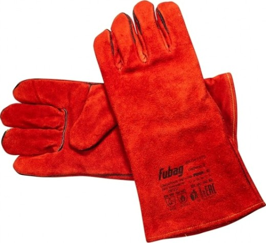 Краги сварщика FUBAG FWGN 9R на подкладке, красные [641179]