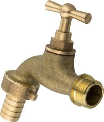 Кран QUATTRO ELEMENTI с вентилем, 1/2", латунь [246-432]