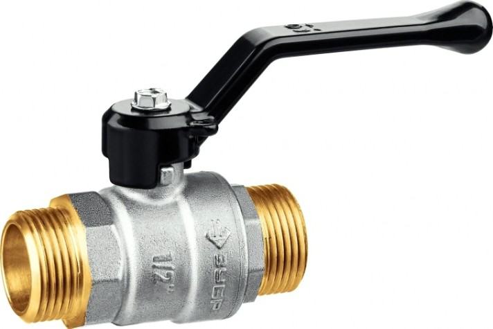 Кран шаровой ЗУБР 1/2" "папа-папа", ручка 51326-1/2 [51326-1/2]